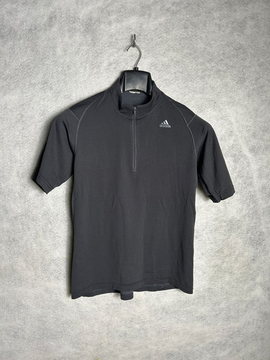 Adidas Black QTR Zip - Small