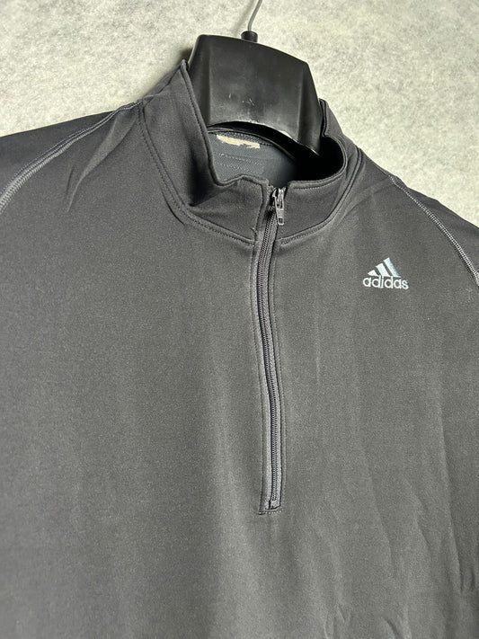 Adidas Black QTR Zip - Small