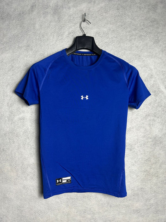 Under Armour Blue Compression Round Neck - XL