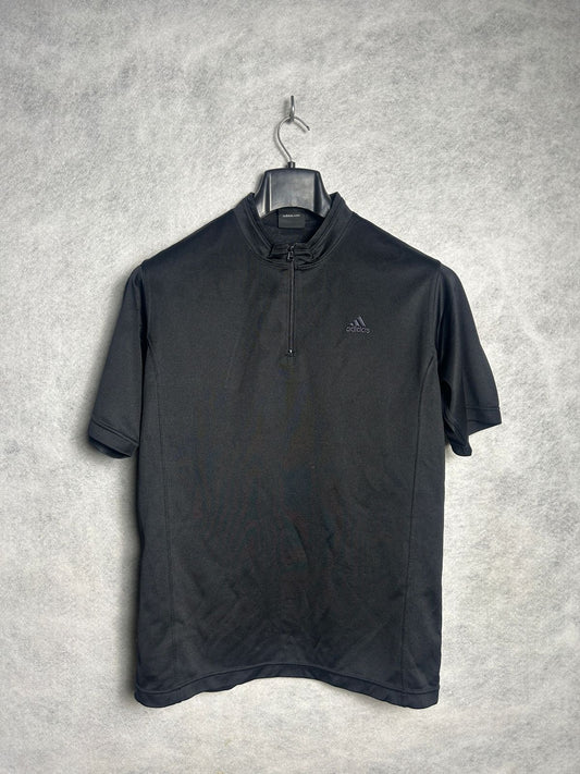 Adidas Black Qtr Zip - Large