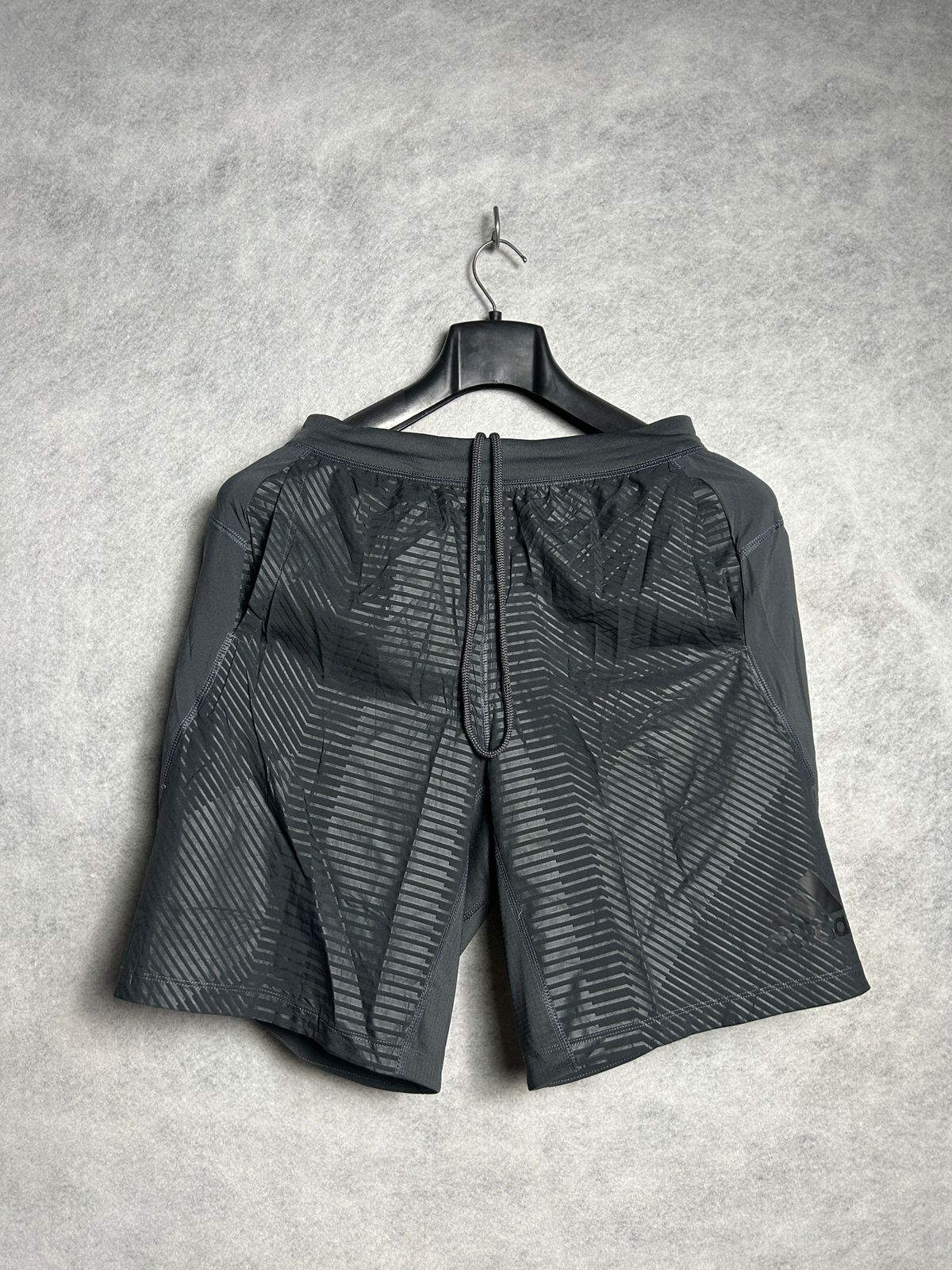 Adidas Gray & Black Short - Small