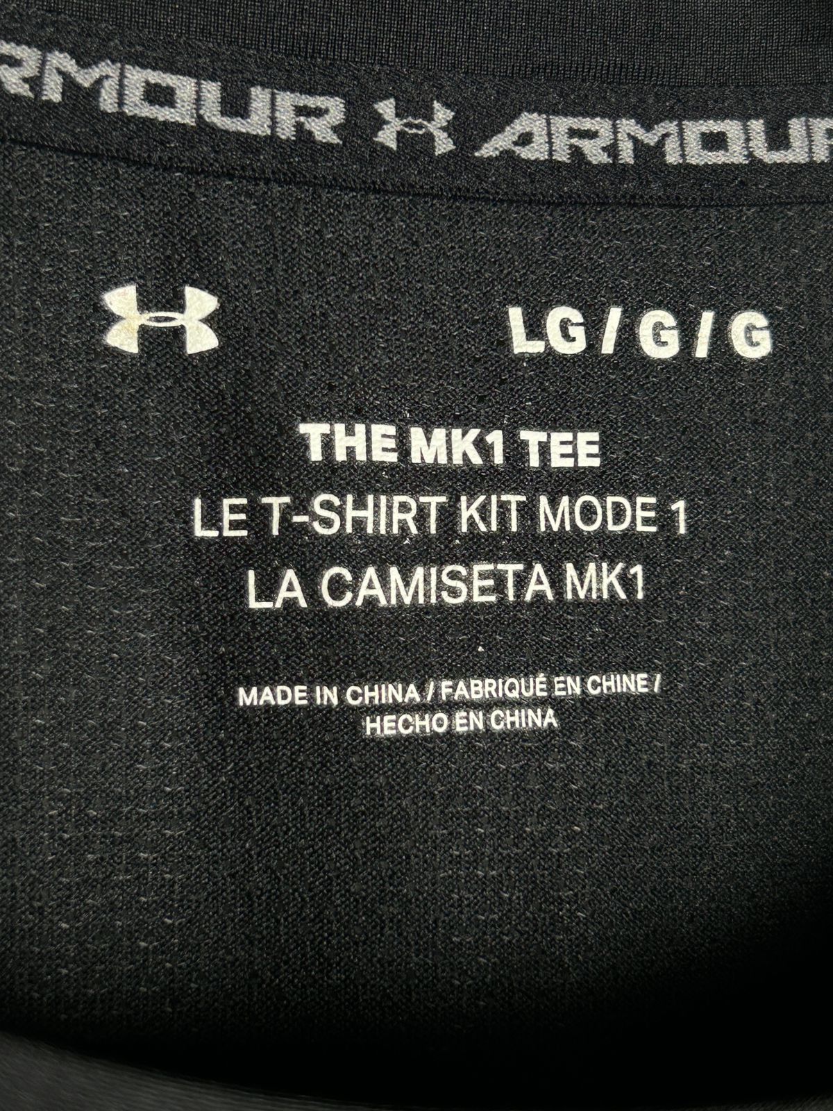 Under Armour Black The MK1 Round Tee - Large