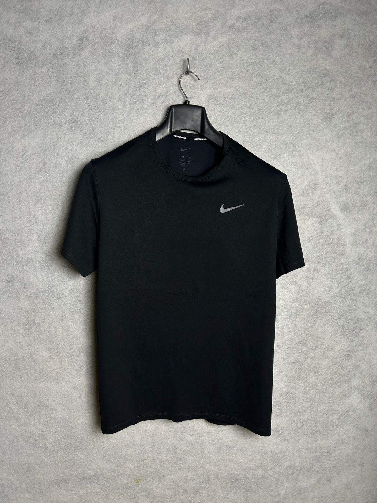 Nike Dri Fit Black Round Tee - Large