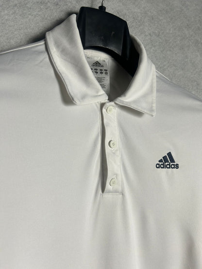 Adidas White Polo - Medium