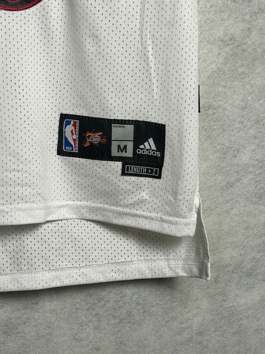 Adidas Sixers 3 Logo Sando V Tee - Medium