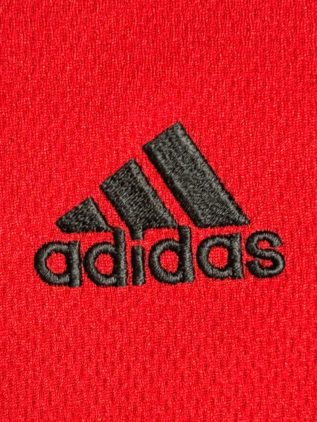 Adidas Red & Black Round Tee - Large
