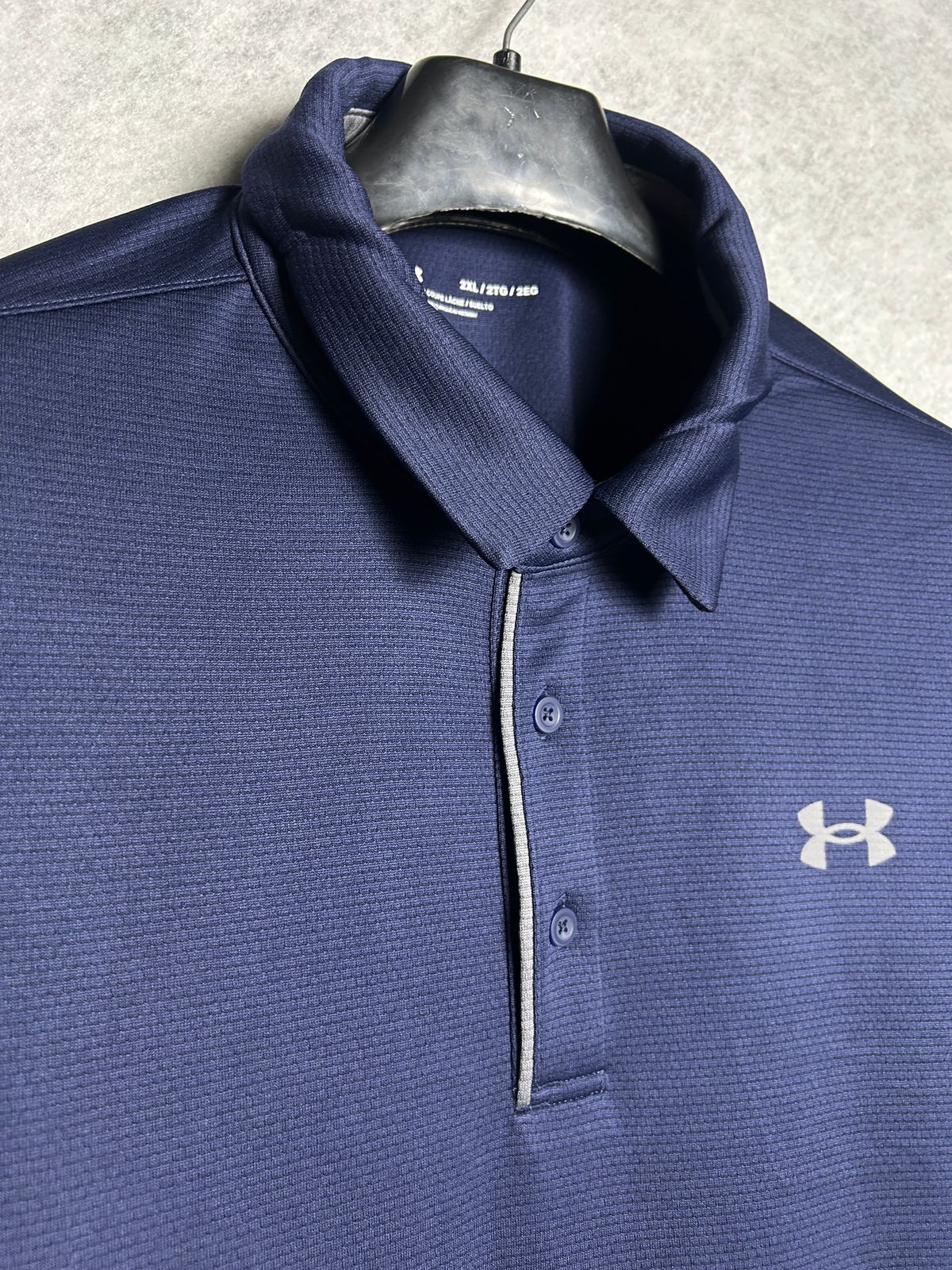 Under Armour Purplish Blue Loose Polo - XXL