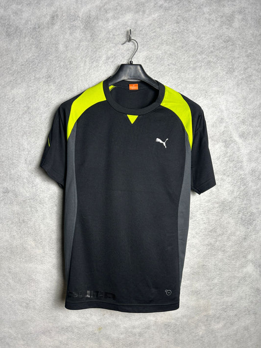 Puma Black Round Neck Tee - Large