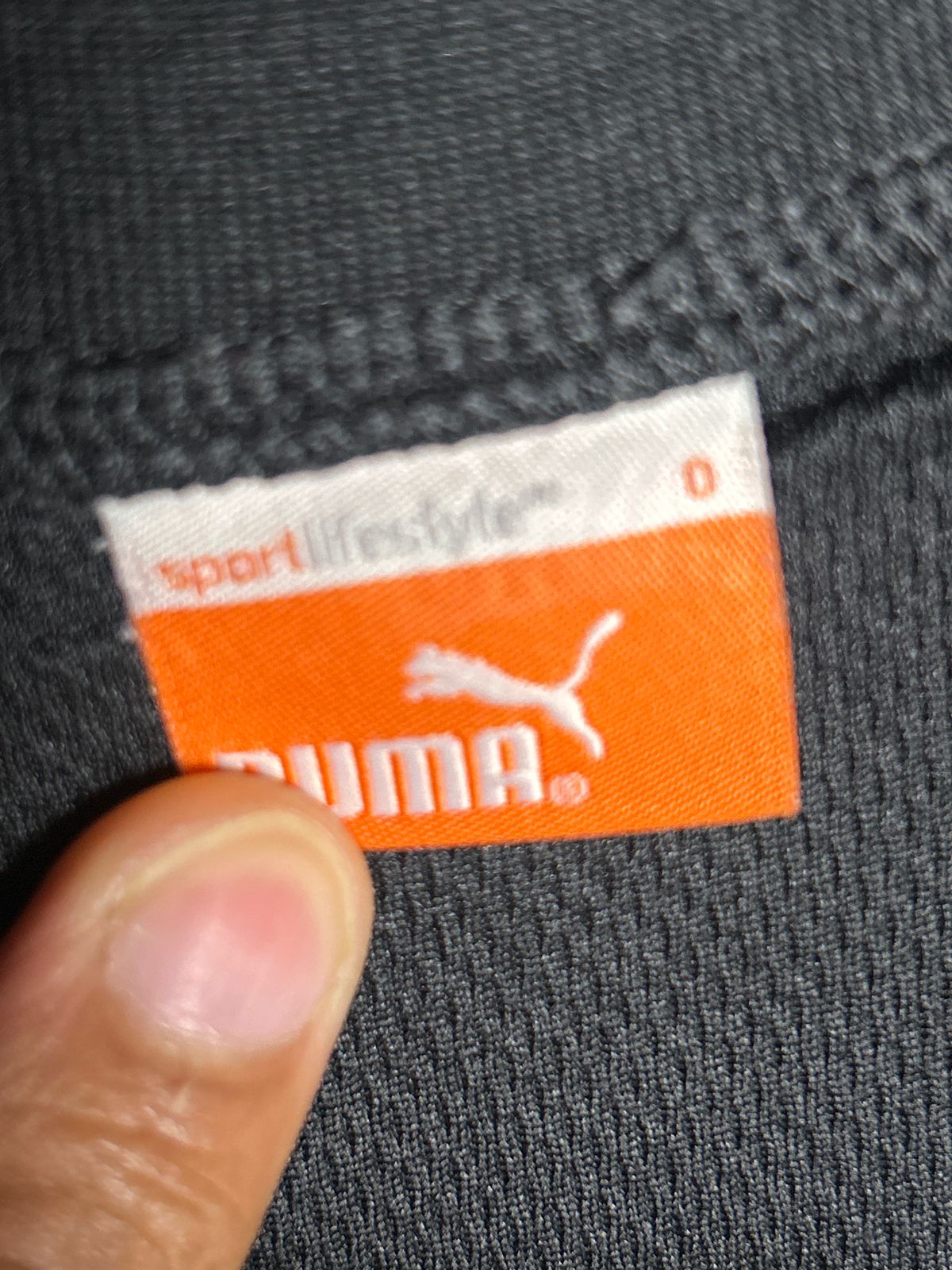 Puma Black Round Neck Tee - Large