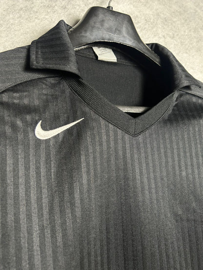 Nike Fit Dry Black V Neck Tee - Large