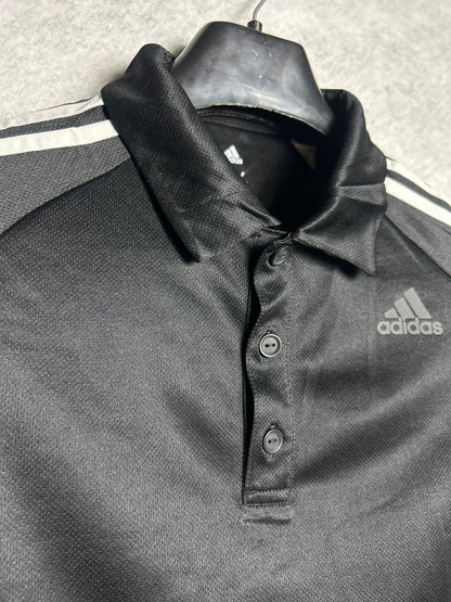 Adidas Black Polo Tee - Large