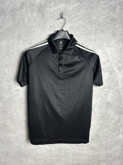 Adidas Black Polo Tee - Large