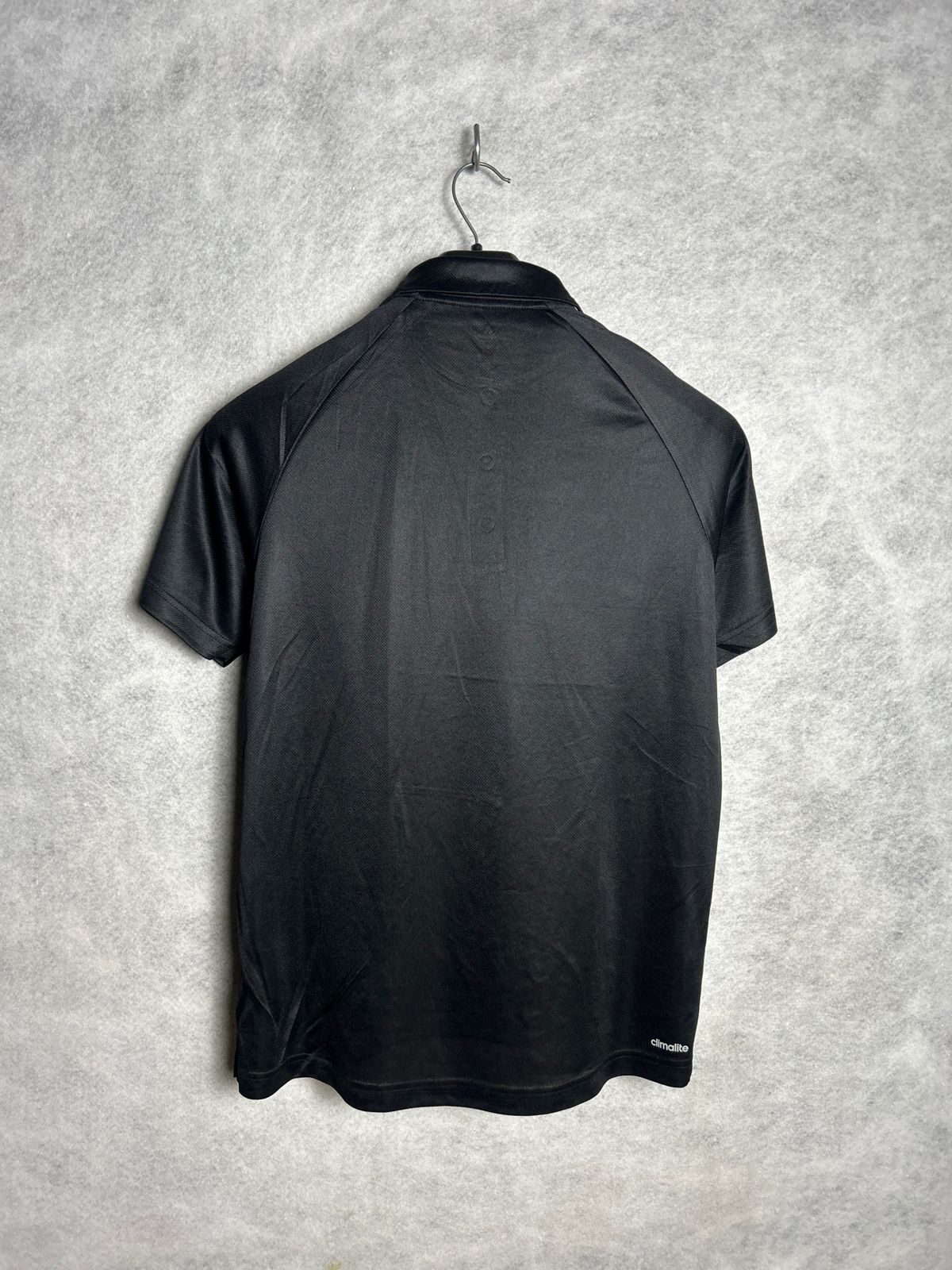 Adidas Black Polo Tee - Large