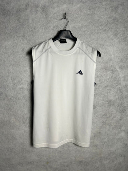 Adidas White Sando Round Tee - Large