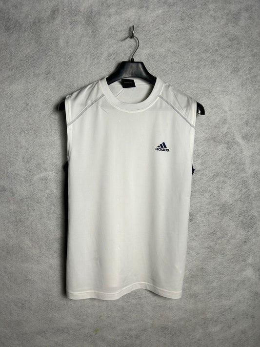 Adidas White Sando Round Tee - Large