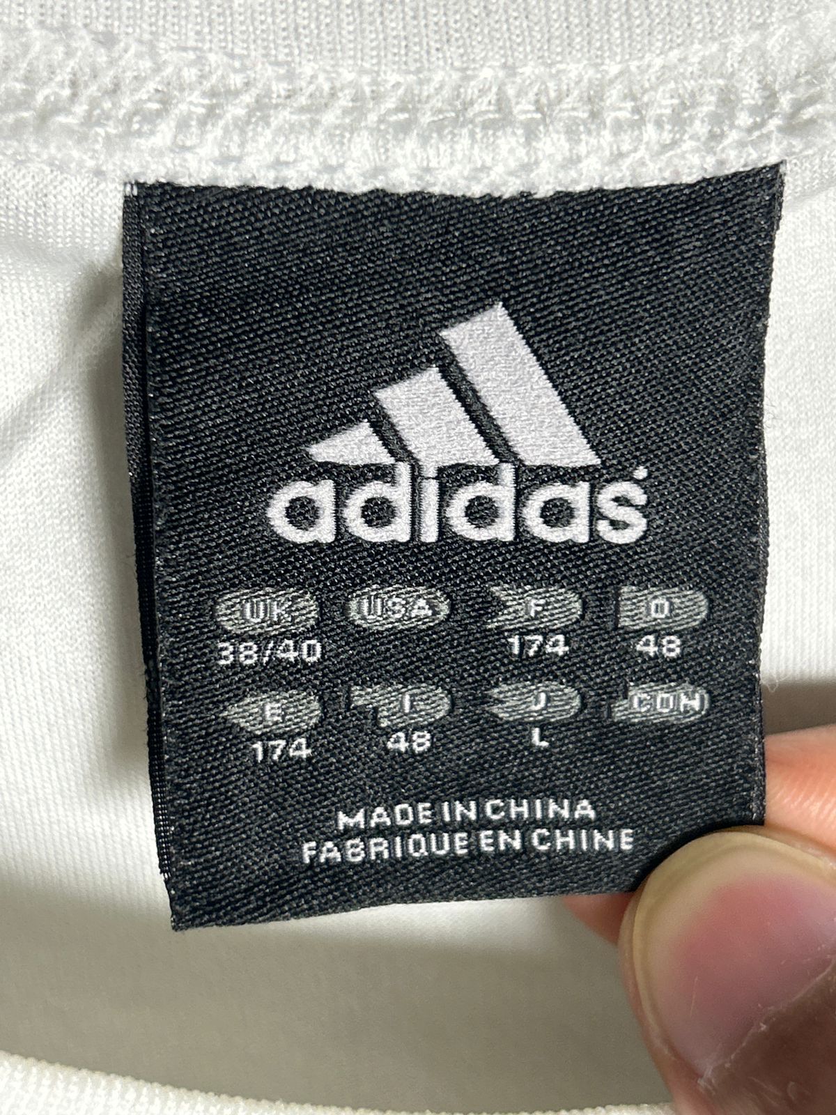 Adidas White Sando Round Tee - Large