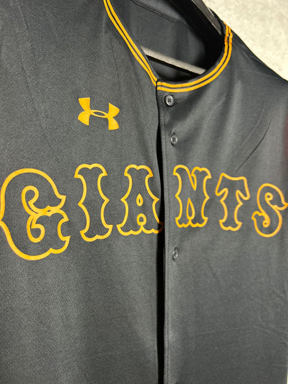 Under Armour Giants Black & Orange Baseball Jersey - Medium