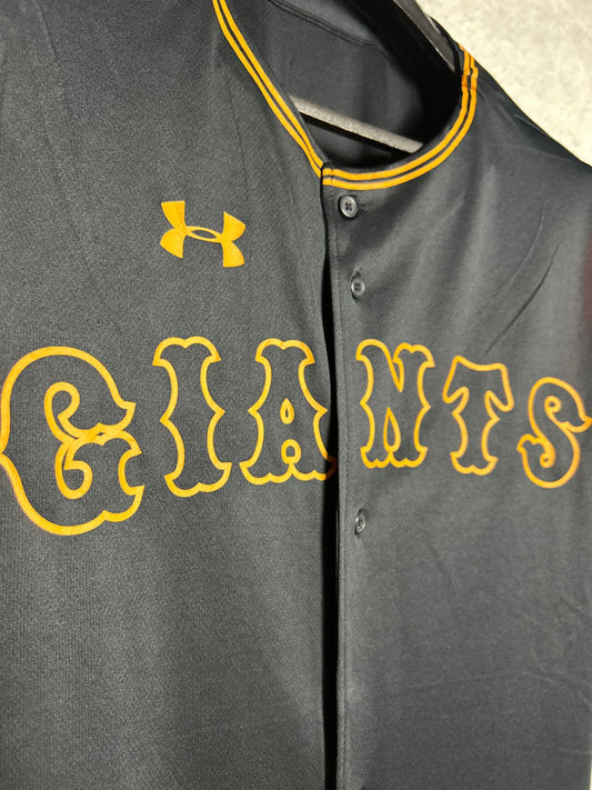 Under Armour Giants Black & Orange Baseball Jersey - Medium