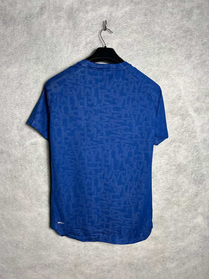 Puma Textured Blue Round Neck - Small