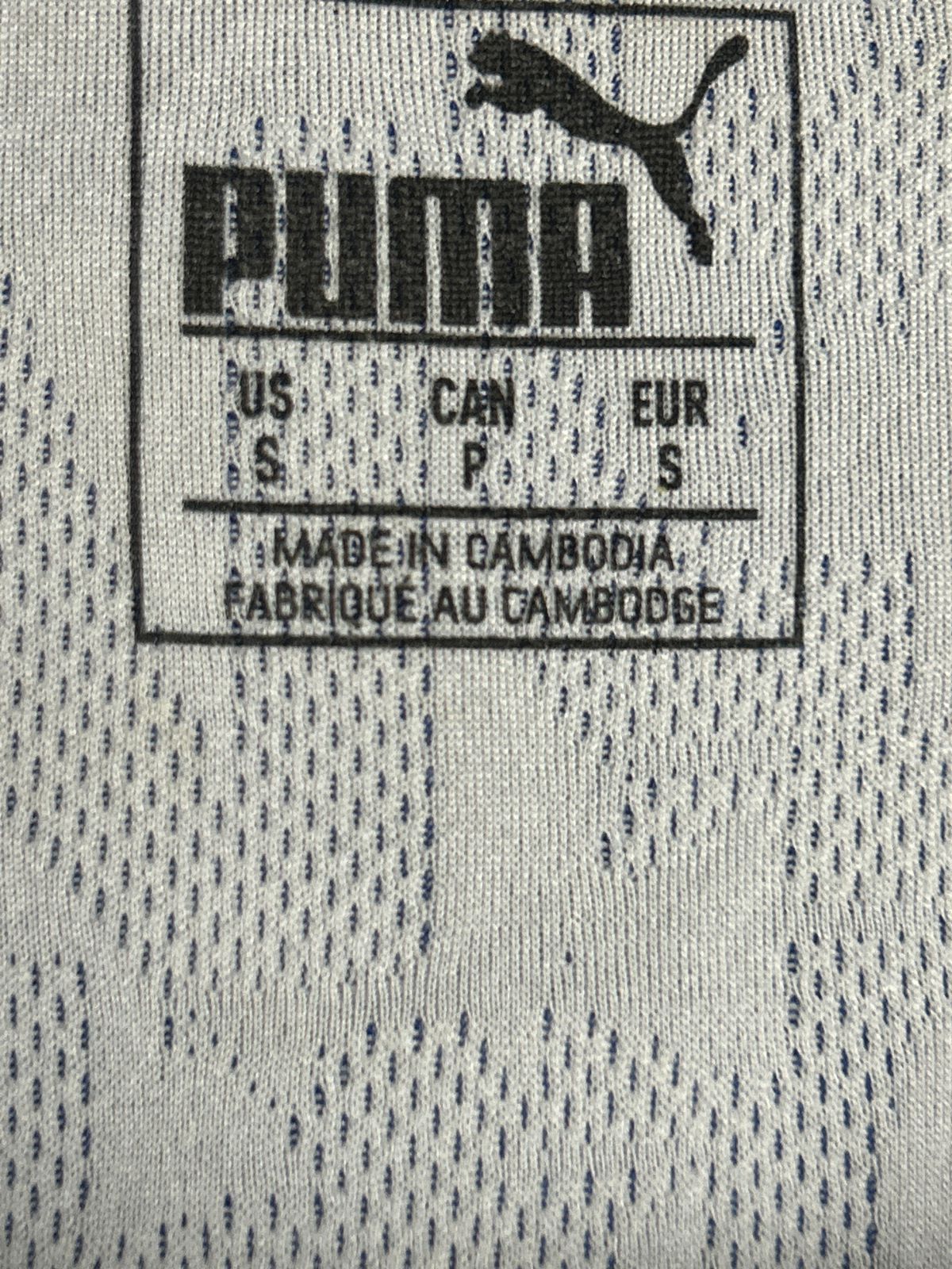 Puma Textured Blue Round Neck - Small