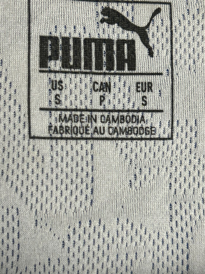 Puma Textured Blue Round Neck - Small