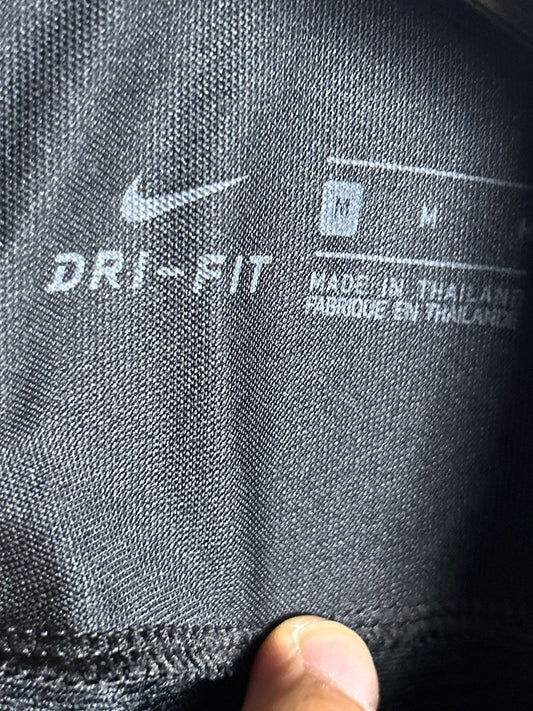 Nike Dri Fit Black Textured Tee - Medium