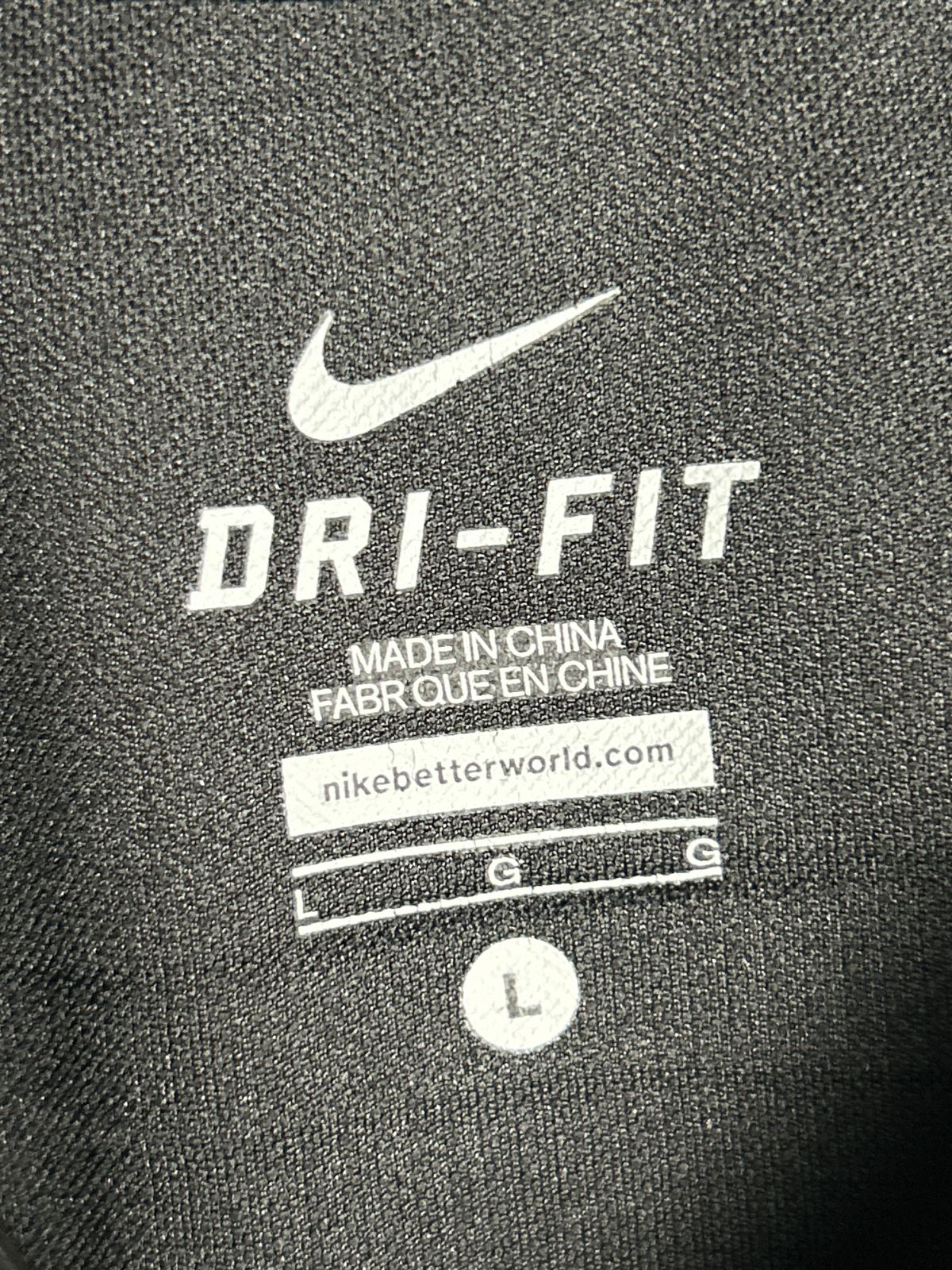 Nike Black Round Neck - Large
