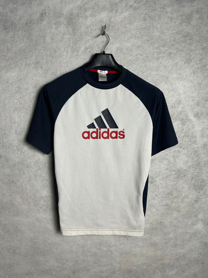 Adidas Black & White Round Neck - Small
