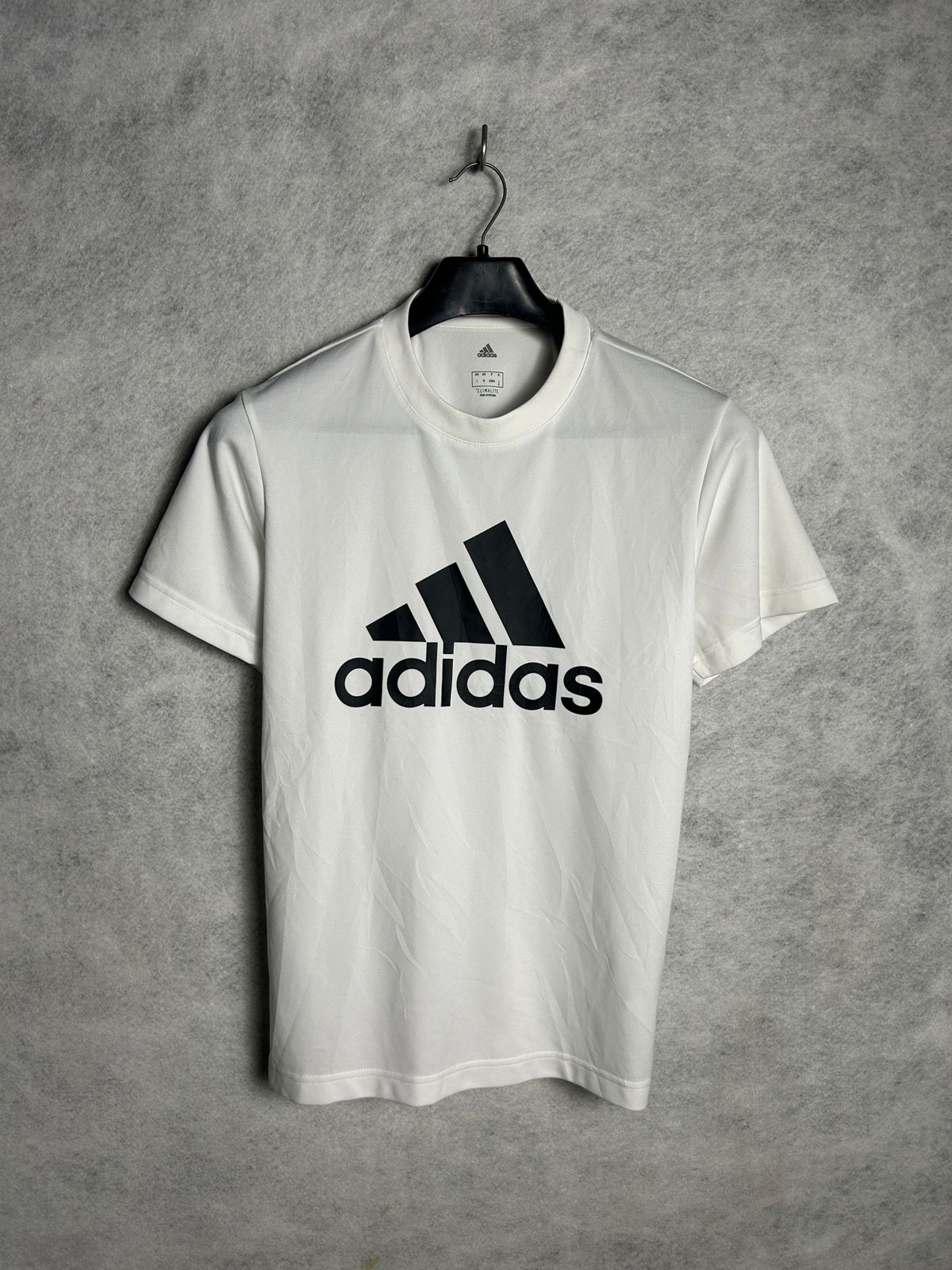 Adidas Climalite White Round Neck - Small