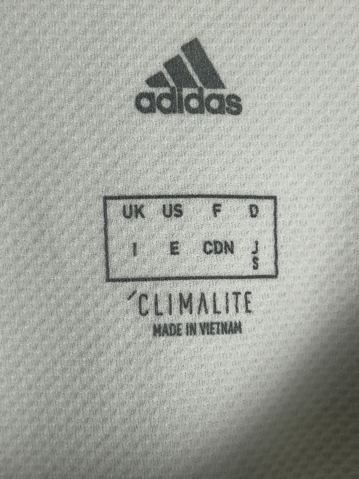 Adidas Climalite White Round Neck - Small