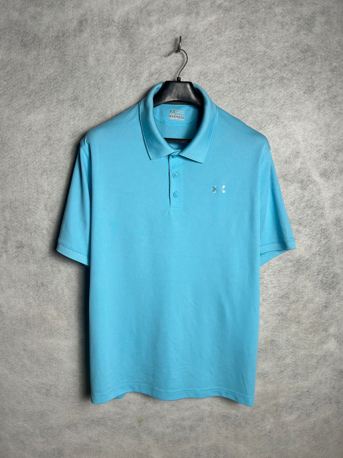 Under Armour Blue Fitted Polo - XXL