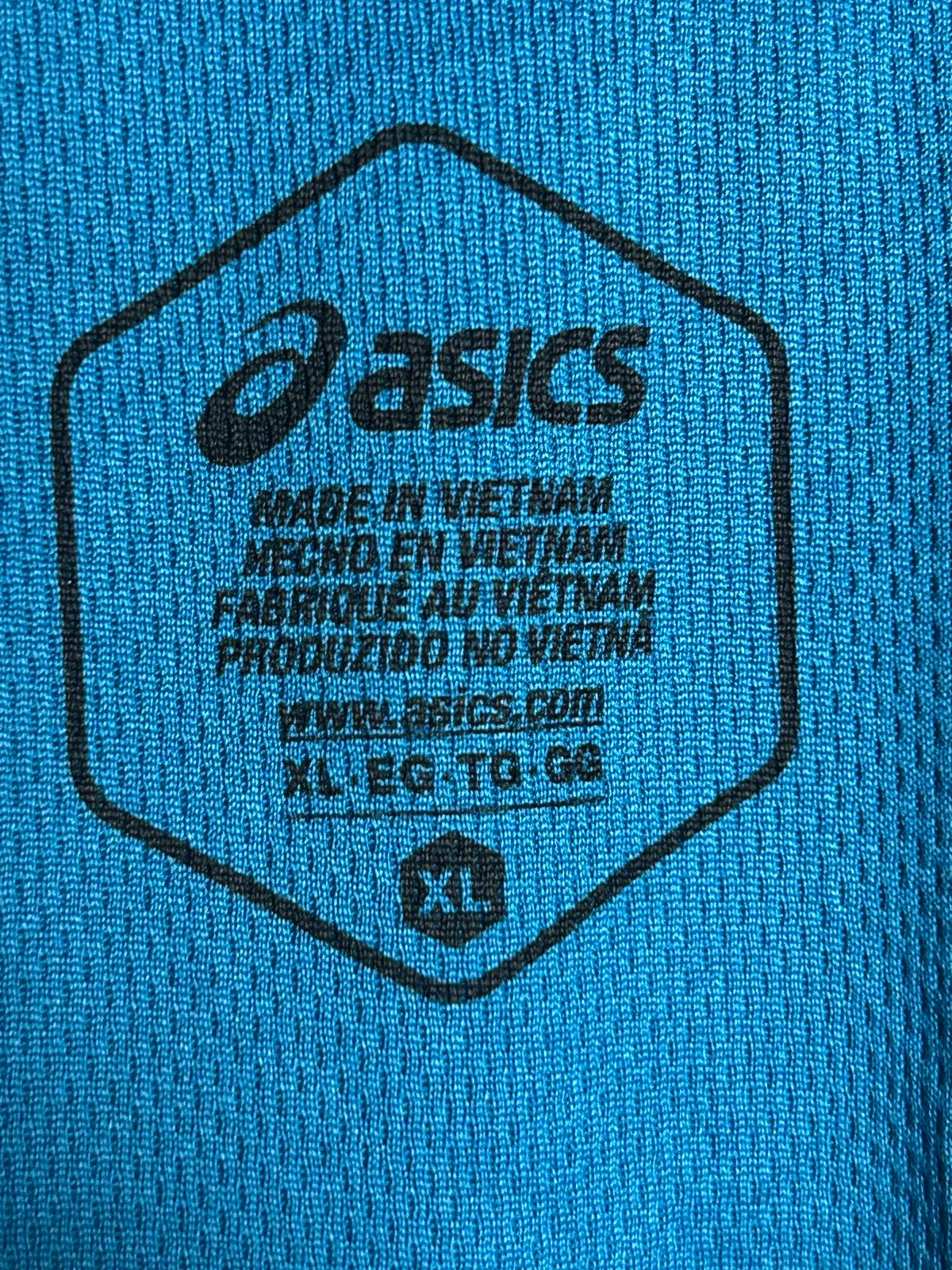 Asics Blue White Logo Tee - XL