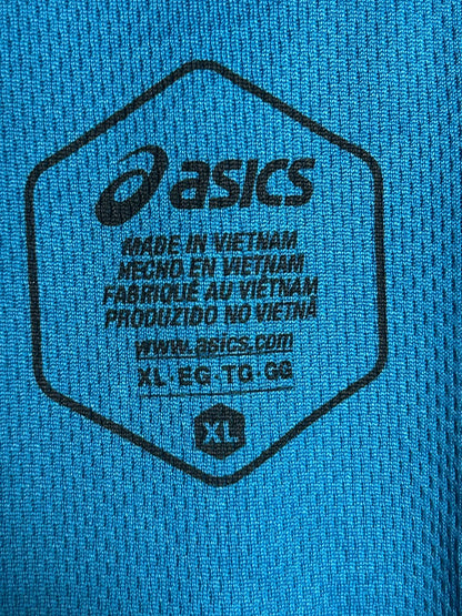 Asics Blue White Logo Tee - XL