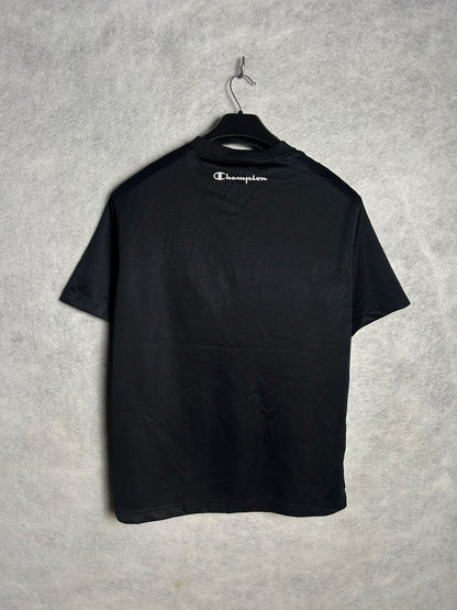 Champion Black Dry Fit Round Neck - Large