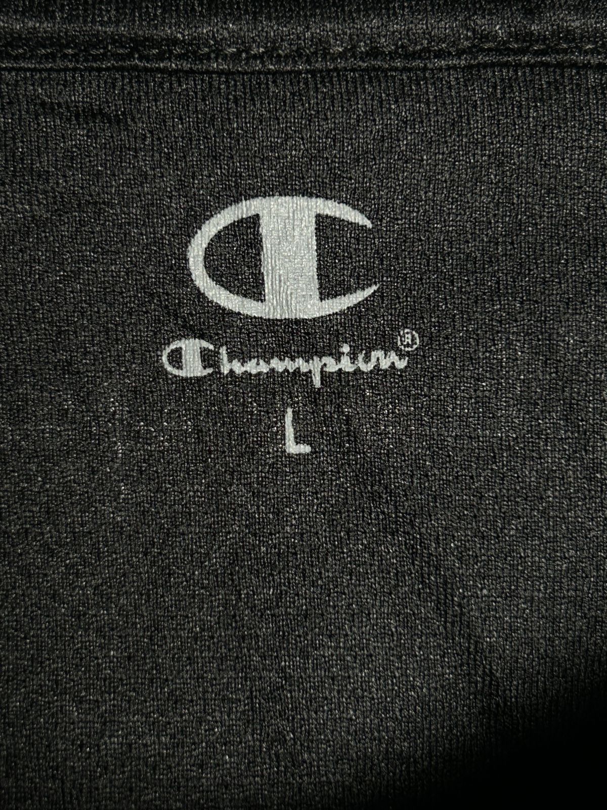 Champion Black Dry Fit Round Neck - Large