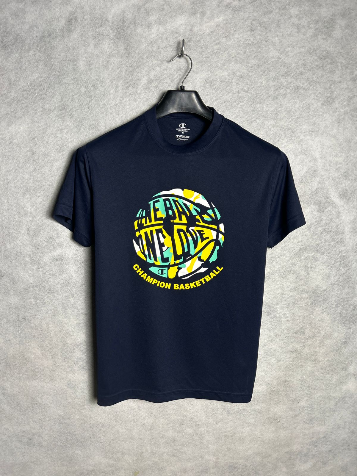 Champion Codorless Basket Ball  Round Tee - Medium