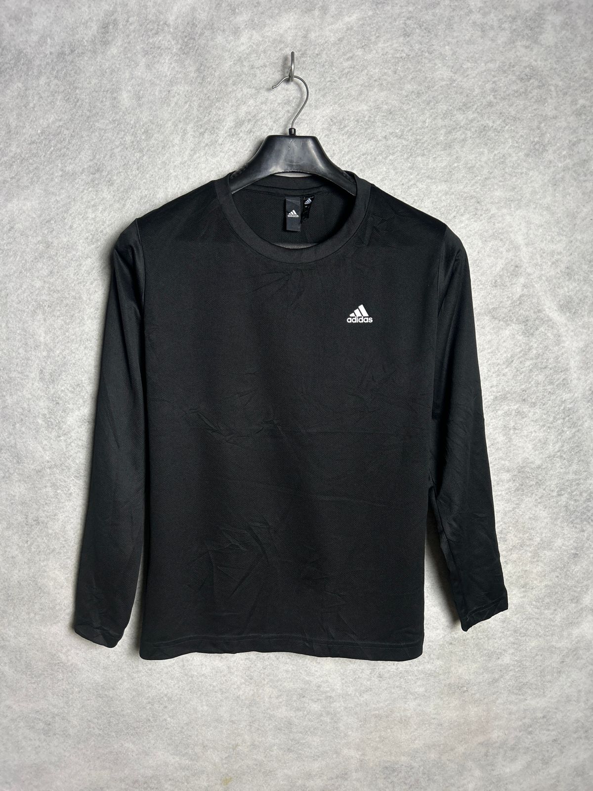 Adidas Black Full Sleeves Round Neck - Small