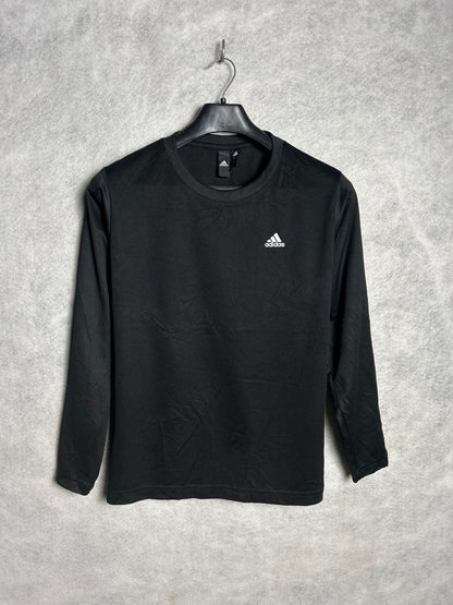 Adidas Black Full Sleeves Round Neck - Small
