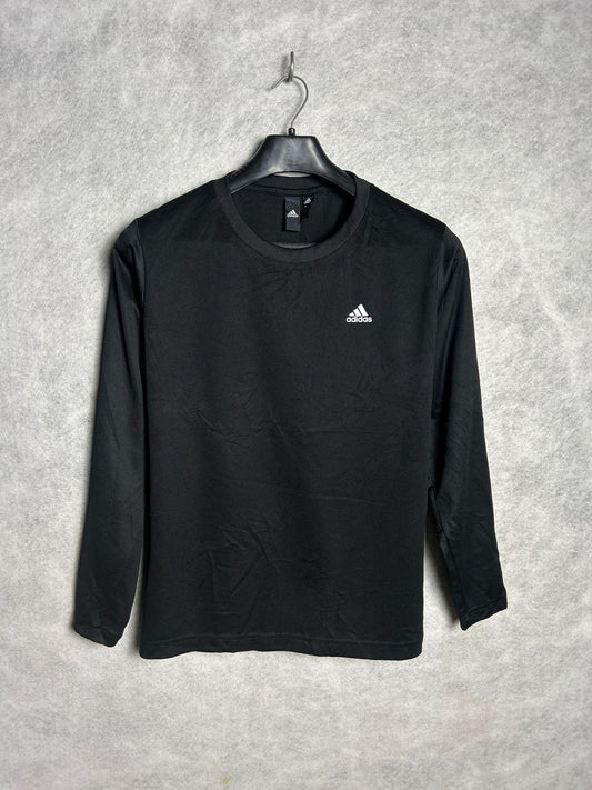 Adidas Black Full Sleeves Round Neck - Small