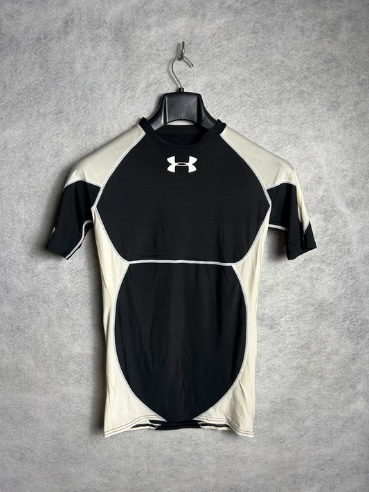 Under Armour Compression Black & Cream Round Neck - XXL