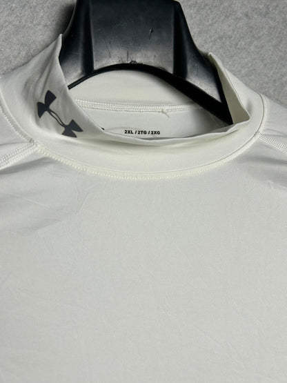 Under Armour Compression White High Round Neck - XXL