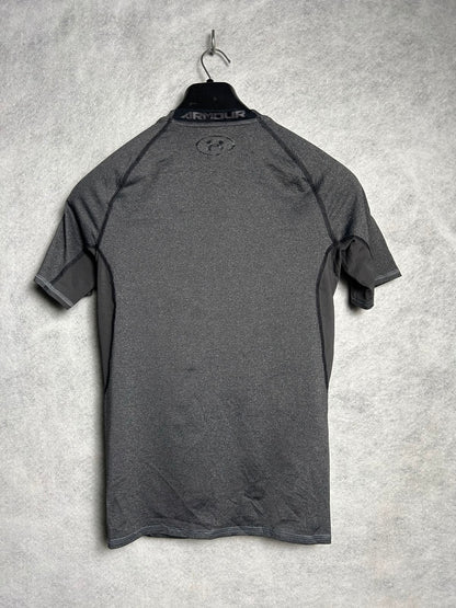 Under Armour Gray Heat Gear Compression Round Neck - Large