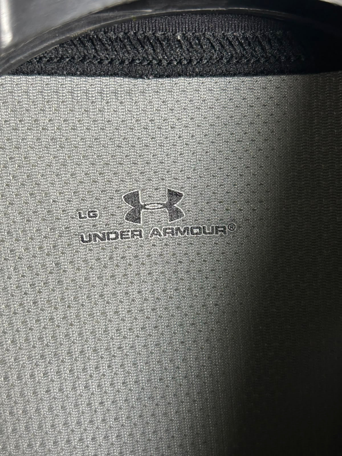 Under Armour Gray Heat Gear Compression Round High Neck - Large