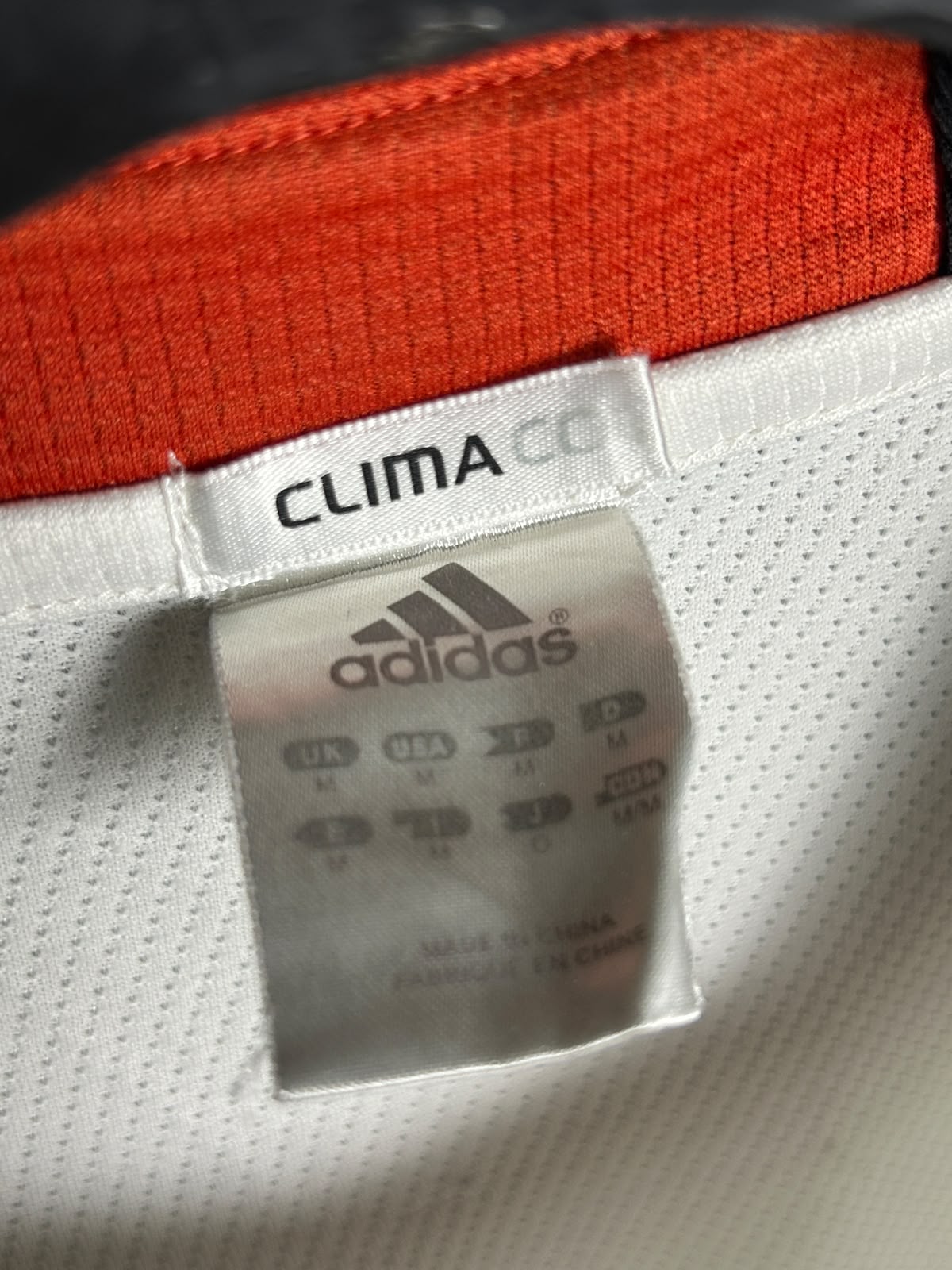 Adidas White Dry Fit Clima Cool Round Neck - Medium