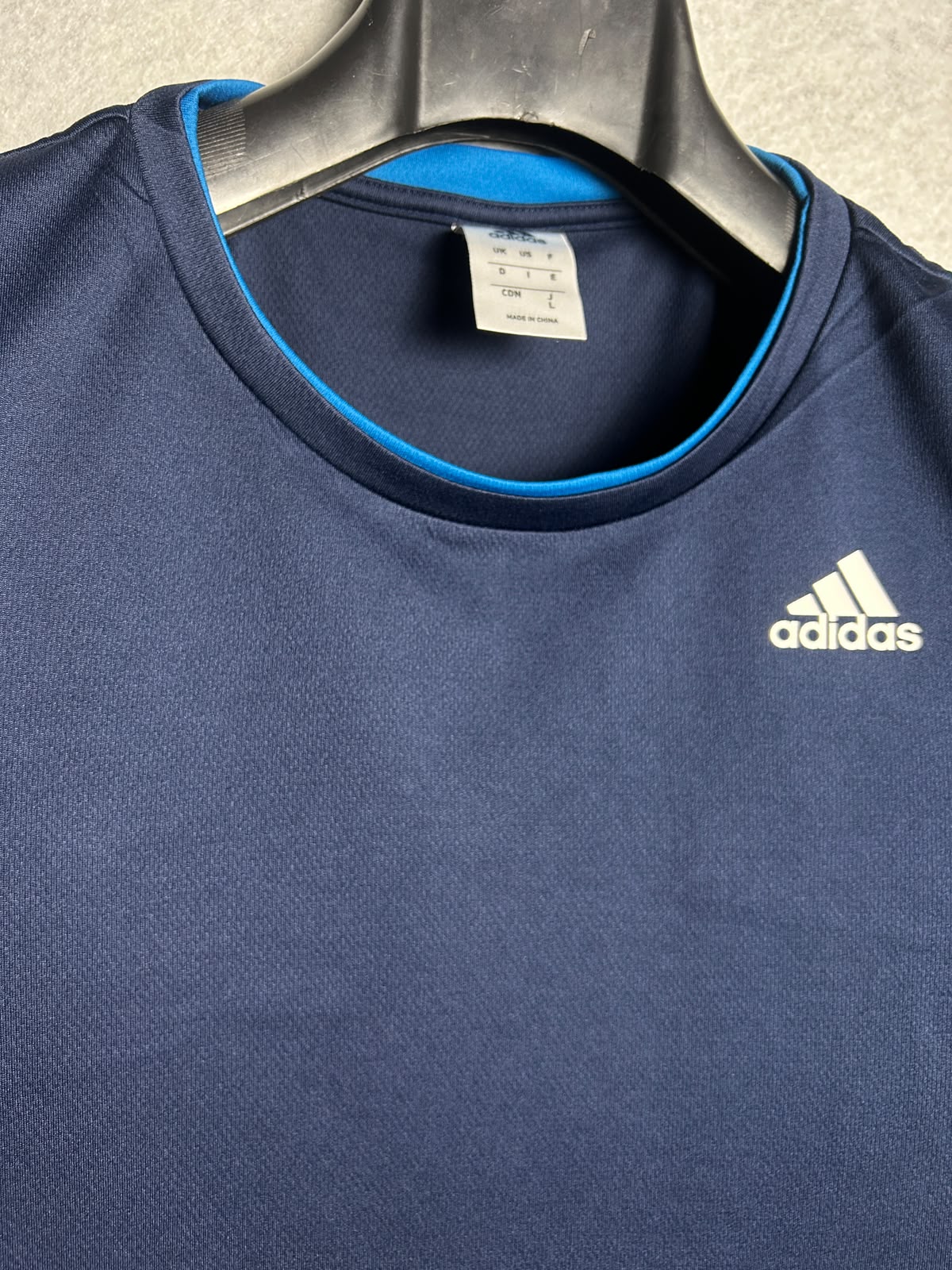Adidas Purplish Blue Dry Fit Round Neck - Large