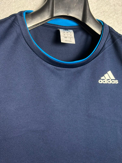 Adidas Purplish Blue Dry Fit Round Neck - Large