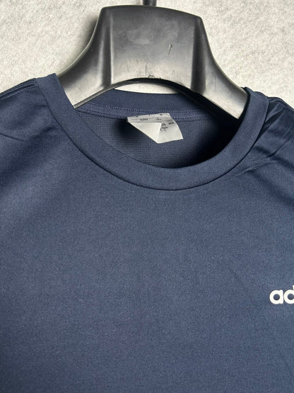 Adidas Purplish Blue Round Neck - Small