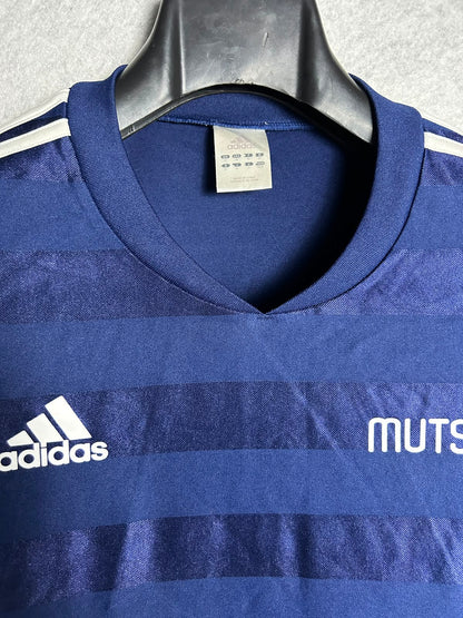 Adidas Blue Mutsuuaa Round Neck Tee - Medium
