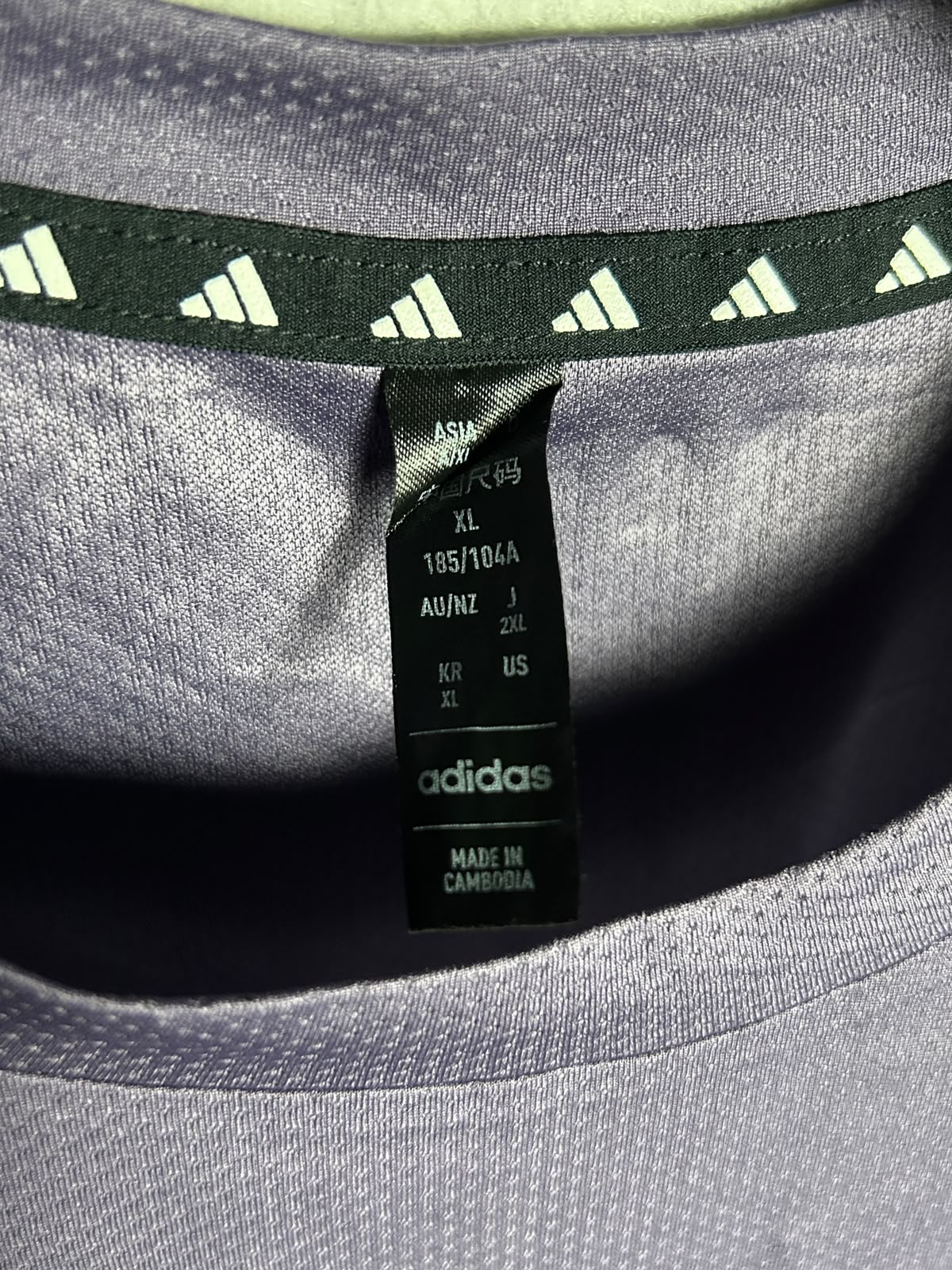 Adidas Purple Round Neck - XXL