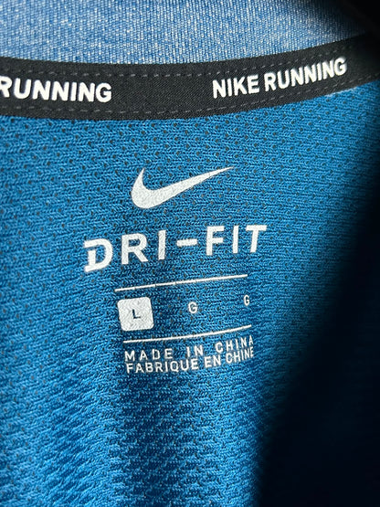 Nike Running Blue Dry Fit Round Neck - Large